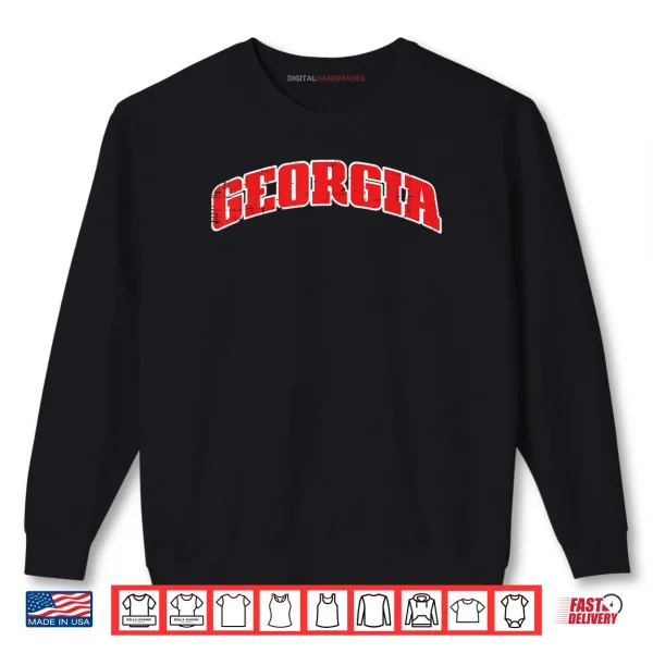 Sweatshirt Georgia Vintage USA Peach State Southern Pride Shirt