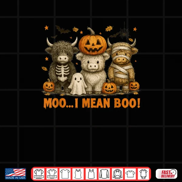 Design Ghost Cow Moo I Mean Boo Halloween Outfit Funny Cow Lover Shirt 1 1