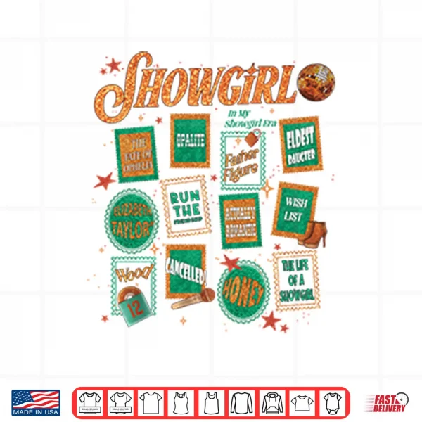 Design In My Showgirl Era Taylor Swift Shirt