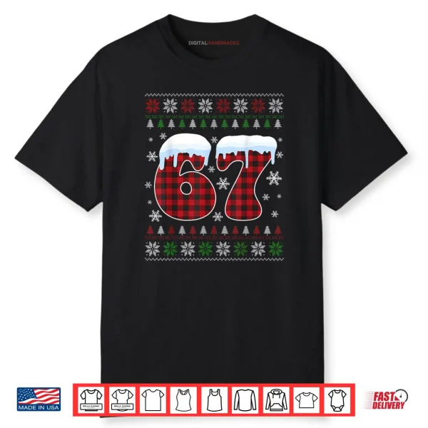 67 Six Seven Meme Brainrot Cringe Christmas Pajamas Shirt