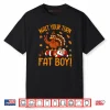 Wait Your Turn Funny Thanksgiving Turkey Santa Christmas Shirt