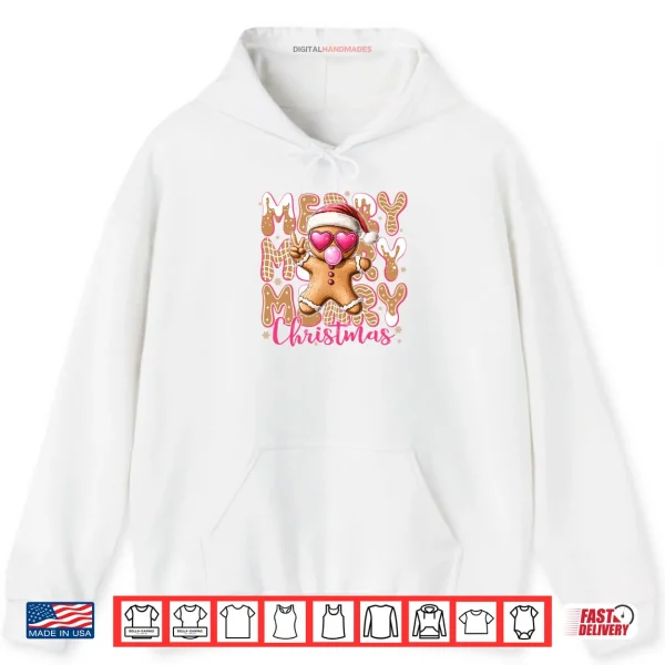 Hoodie Gingerbread Merry Christmas Cute Shirt