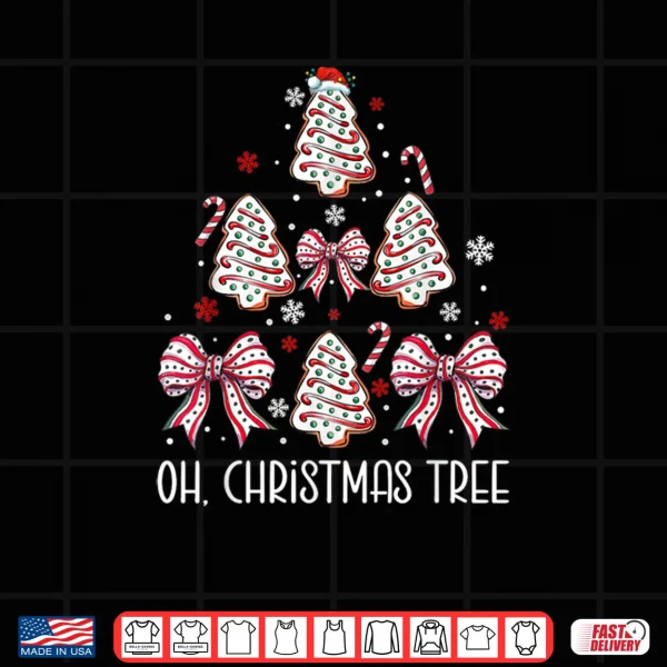 Design Oh Christmas Tree Cakes Debbie Becky Jen Cake Lovers Xmas Shirt