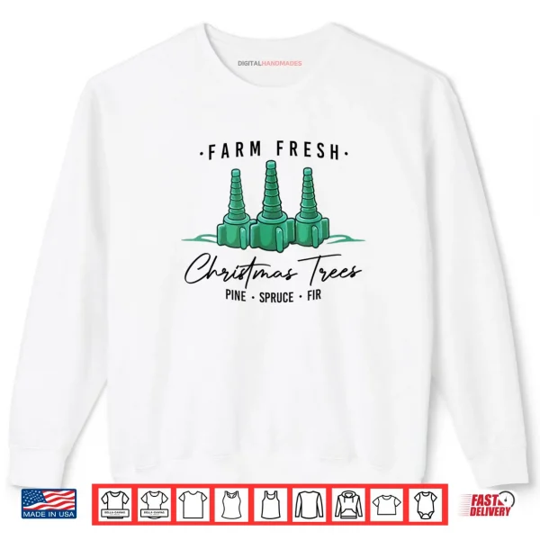 Sweatshirt Respiratory Therapist Nurse Farm Fresh Christmas Trees Shirt