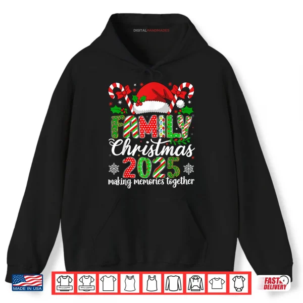 Hoodie Xmas Squad Santa Group Family Christmas 2025 Matching Outfit Shirt