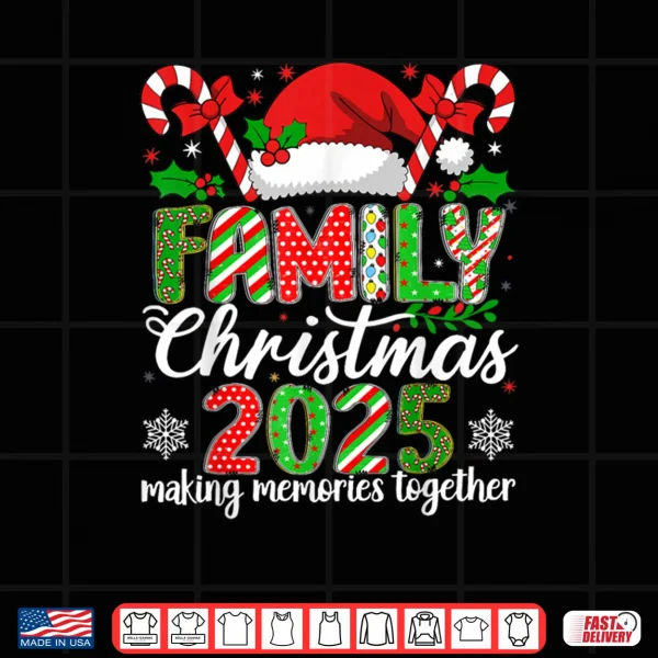Design Xmas Squad Santa Group Family Christmas 2025 Matching Outfit Shirt
