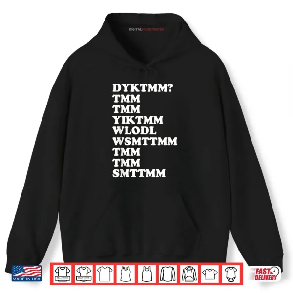 Hoodie Do You Know The Muffin Man DYKTMM Nostalgic Saying Quote Shirt