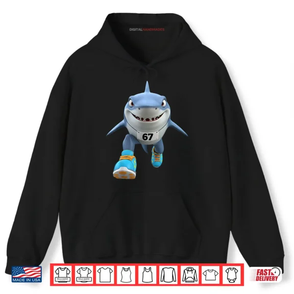 Hoodie 67 Meme Tralalero Tralala Runner Italian Brainrot Shirt
