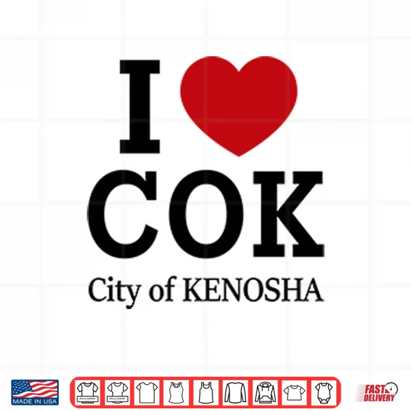 Design I Love COK City Of Kenosha Shirt