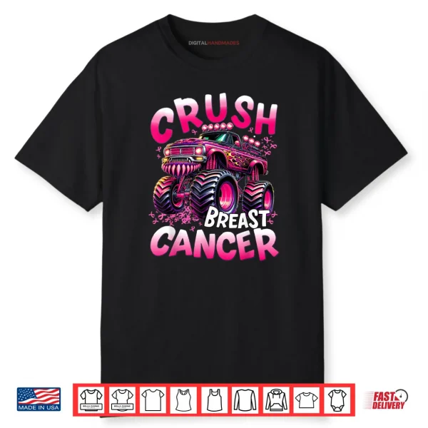 Crush Breast Cancer Monster Truck Shirt