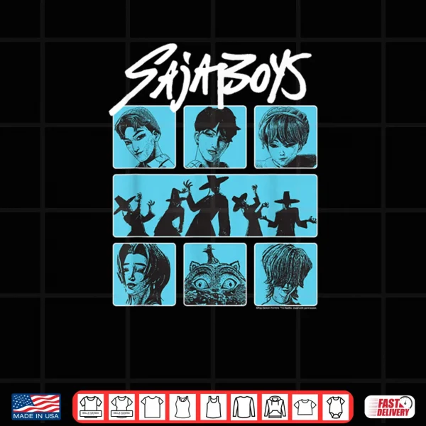 Design Saja Boys Demon Group Poster Halloween Shirt