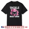 Tackle Football Breast Cancer Awareness Pink Ribbon Shirt