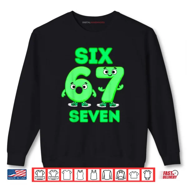 Sweatshirt 67 Italian Brainrot Funny Italian Brainrot Kids 67 Six Seven Shirt