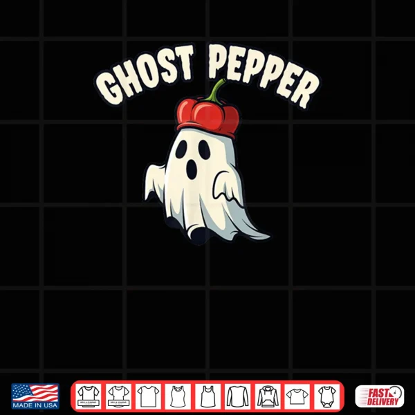 Design Ghost Pepper Spicy Food Halloween Pun Shirt
