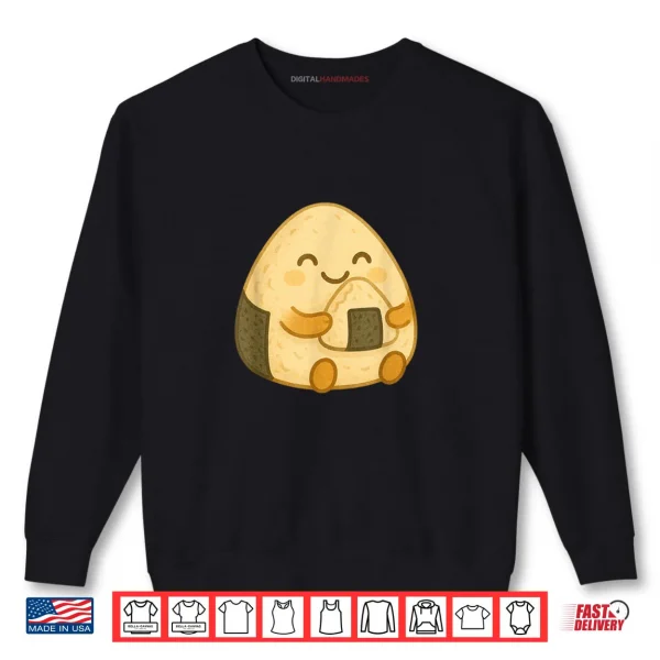 Sweatshirt Musubi Eating Rice Ball Shirt