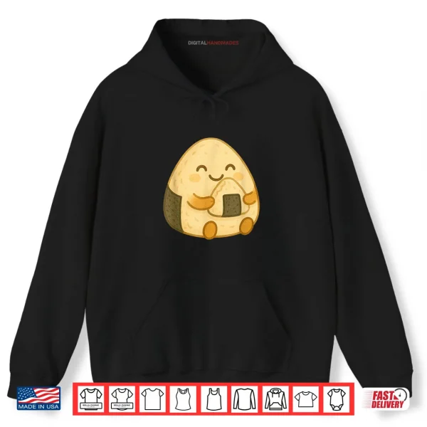 Hoodie Musubi Eating Rice Ball Shirt