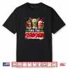The Season Christmas Three Santa Reindeer Elf Coffee Cups Shirt