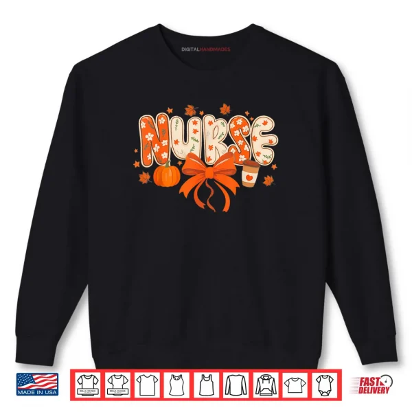 Sweatshirt Nurse Fall Autumn Pumpkin Spice Coffee Thanksgiving Shirt