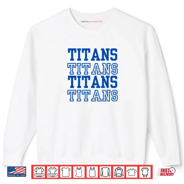 Sweatshirt Stacked Text Volleyball Team Shirt