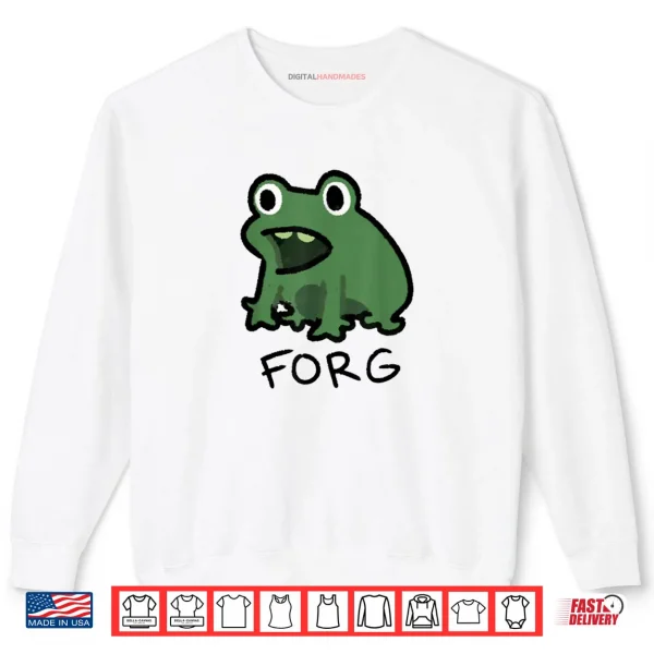 Sweatshirt Funny Frog Forg Meme Forg Japan Shirt