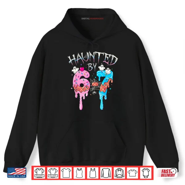 Hoodie Haunted by 6 7 Halloween Ghost Gen Alpha Meme Ice Cream Drip Shirt