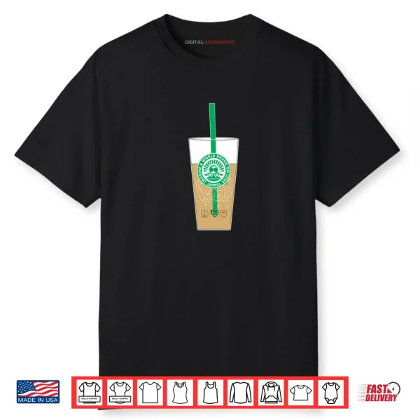 IAWDOL Logo on Iced Coffee Shirt