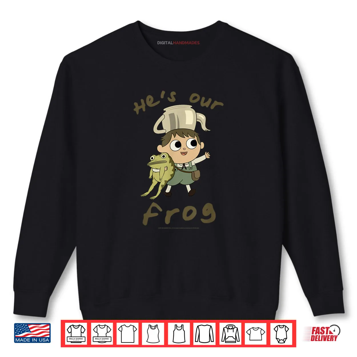 Over The Garden Wall He’s Our Frog Cute Cottagecore Cartoon Shirt