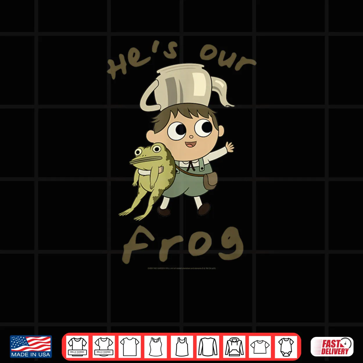 Over The Garden Wall He’s Our Frog Cute Cottagecore Cartoon Shirt
