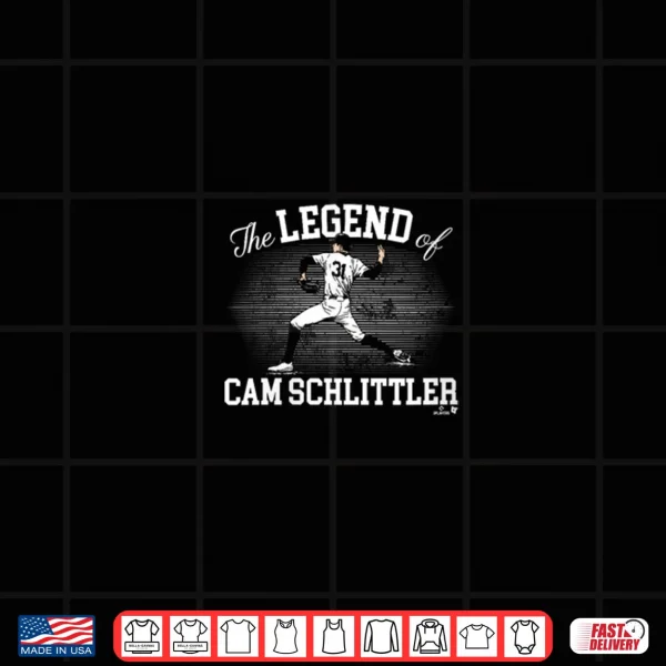 The Legend of Cam Schlittler New York Baseball Shirt 3 Design The Legend of Cam Schlittler New York Baseball Shirt