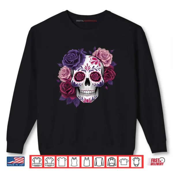 Sweatshirt Dia De Los Muertos Costume Day of The Dead Sugar Skull Shirt