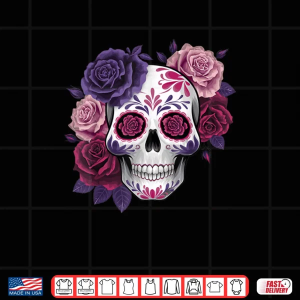 Design Dia De Los Muertos Costume Day of The Dead Sugar Skull Shirt