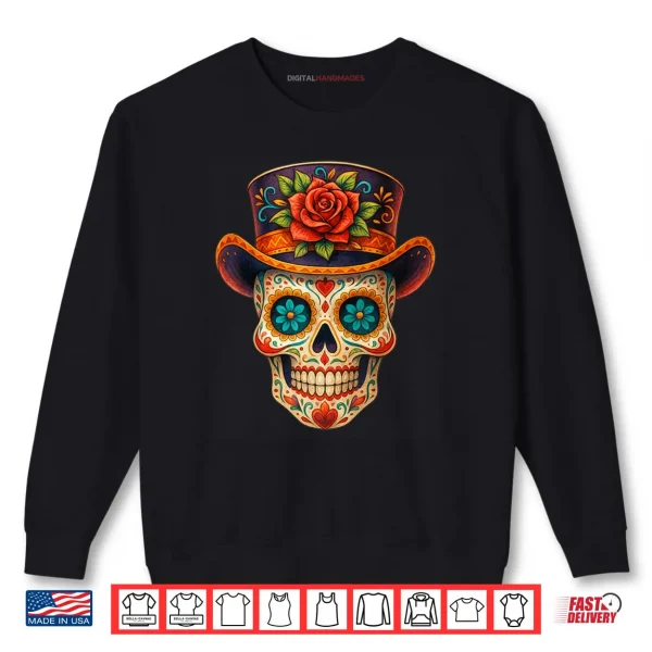 Sweatshirt Dia De Los Muertos Day of The Dead Sugar Skull Art Shirt