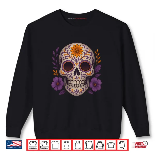 Sweatshirt Dia De Los Muertos Day of The Dead Sugar Skull Halloween Shirt