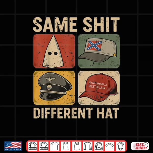 Design Same Shit Different Hat Retro Vintage Shirt