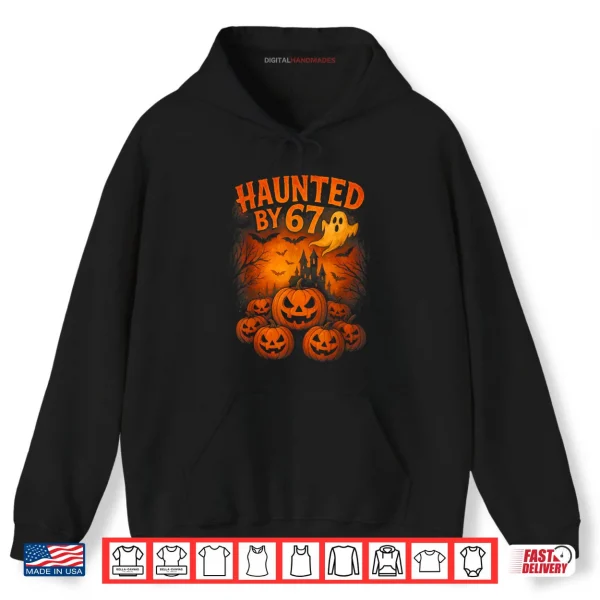 Hoodie 67 Meme Trendy Ghost Halloween Funny Six Seven Gen Alpha Z Shirt