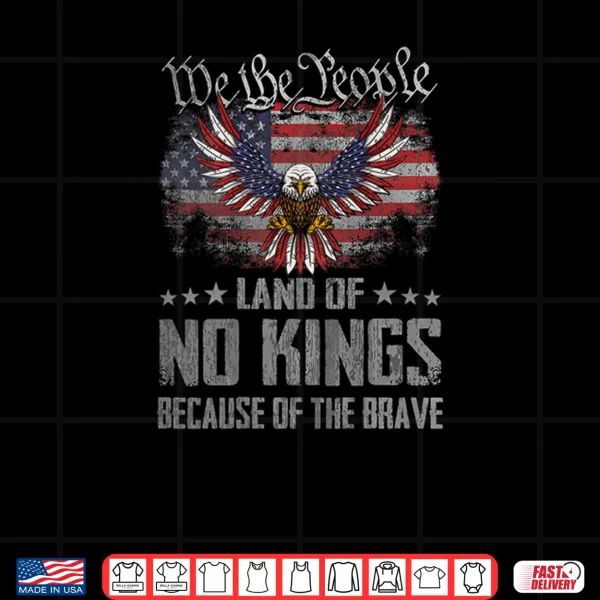 Design No Kings Shirt America Vintage Flag No Kings Day Shirt
