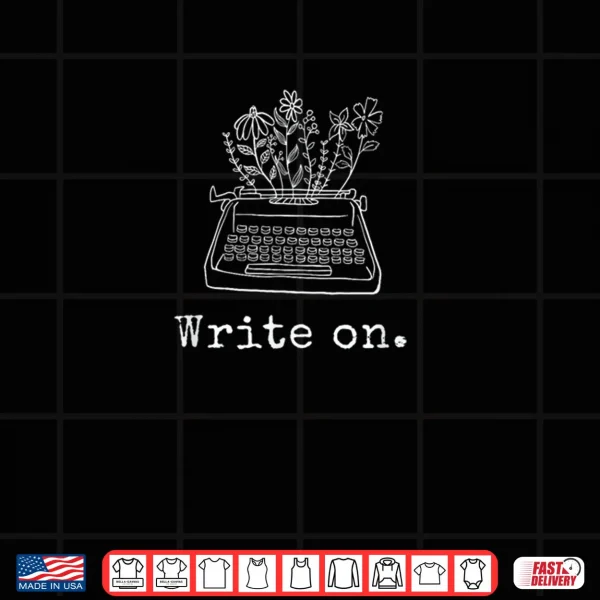 Design Write On Vintage Typewriter Floral Shirt