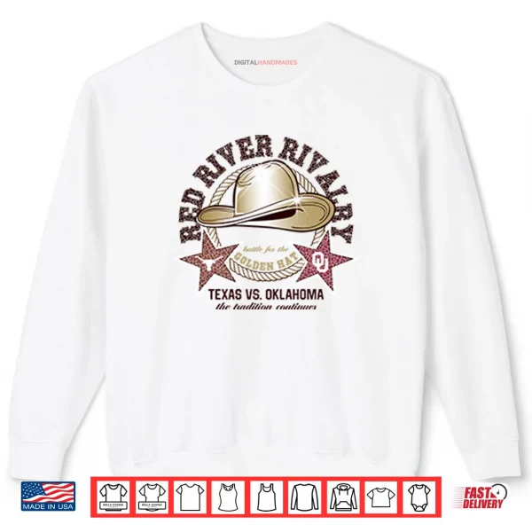Sweatshirt Texas Longhorns Vs Oklahoma Sooners Red River Rivalry Shirt
