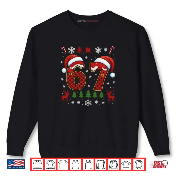 Sweatshirt 67 Six Seven Squad Meme Christmas Shirt