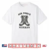 Air Force Veteran Military Combat Boots USAF Veterans Shirt