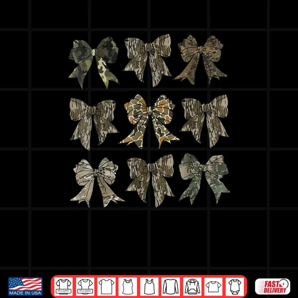 Design Camouflage Old Camo Bow Camo Coquette Bow Hunting Shirt