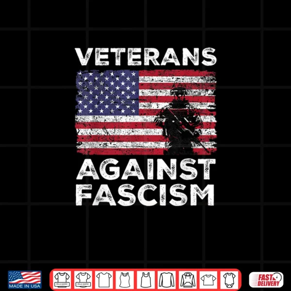Design Veterans Against Fascism Vintage US Army Patriotic Soldier Shirt