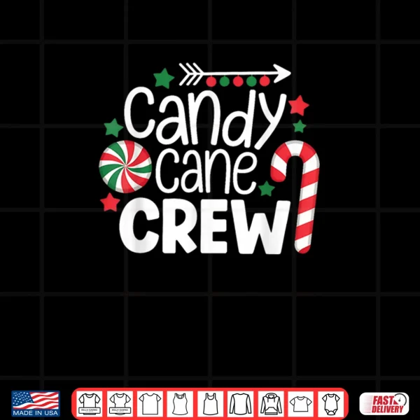 Design Christmas Candy Cane Crew Shirt Xmas Shirt