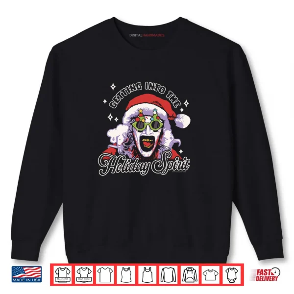 Sweatshirt Terrifier Holiday Spirit Santa Illustration Horror Movie Shirt