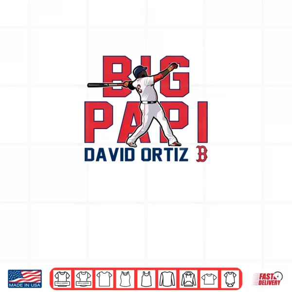 Design Big Papi David Ortiz Boston Red Sox Cooperstown Player Shirt