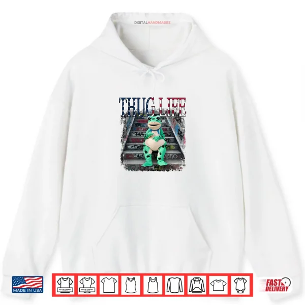 Hoodie Thug Life Portland Frog Protest Shirt