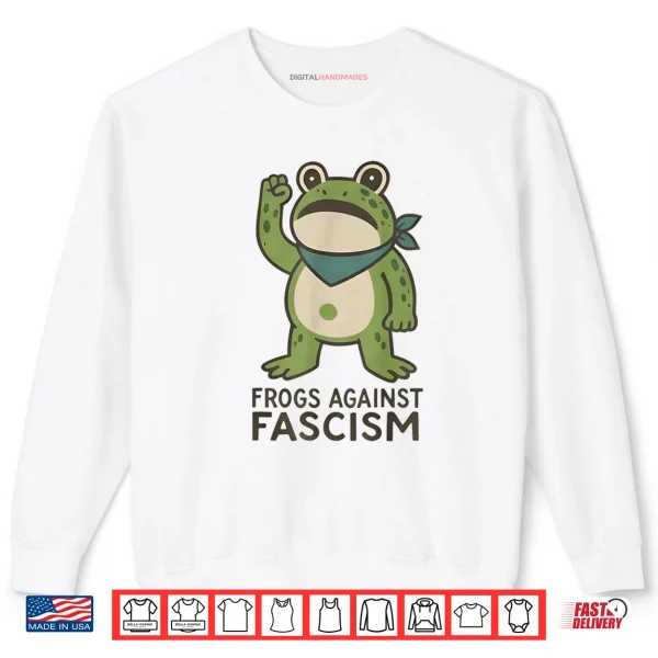 Sweatshirt Frogs Against Fascism Portland Frog Protest Shirt