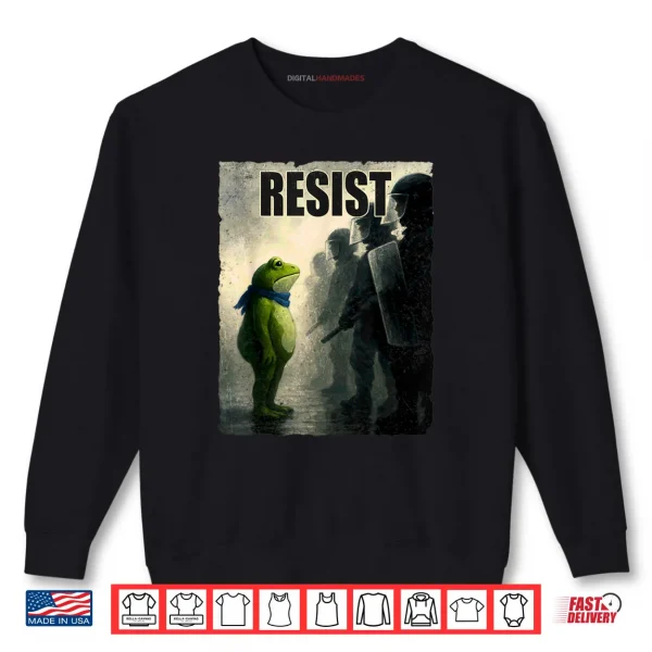 Sweatshirt Portland Frog Protest Funny Frog Shirt