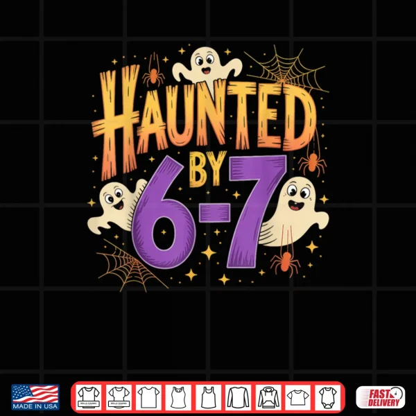 Design Haunted by 6 7 Halloween Ghosts and Spiders Shirt