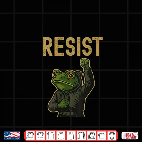 Design Resist Frog Art Shirt